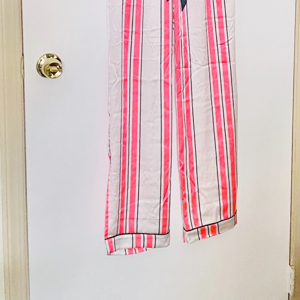 NWT Victoria’s Secret: Sm Striped Satin Sleep Pant - Picture 2 of 4